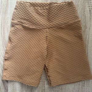 BootybyBrabants Croco Caramel Biker Shorts
